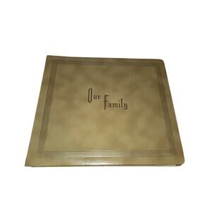 Our Family Vintage Scrapbook Family History Album Crown Albums